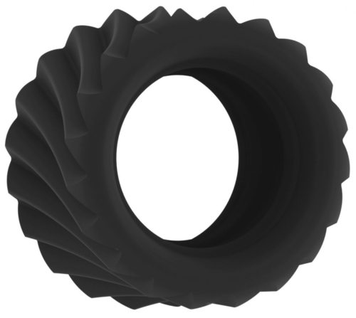 Черное эрекционное кольцо SONO №40 - 0