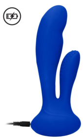 Синий вибратор G-Spot and Clitoral Vibrator Flair - 17,5 см. - 2