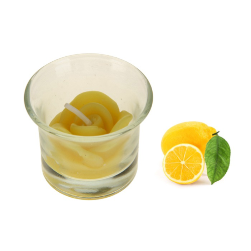 Свеча восковая аромат лимона - 0