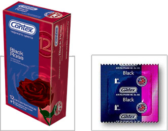 Презервативы CONTEX Black Rose, 12 шт.