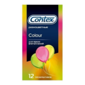 Разноцветные презервативы CONTEX Colour - 12 шт. - 0