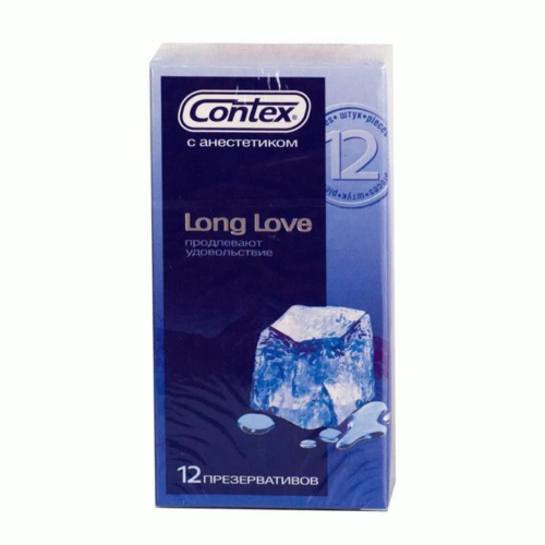 Презервативы с продлевающей смазкой Contex Long Love - 12 шт. - 0