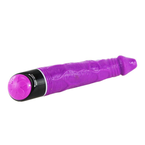 Фиолетовый гелевый вибромассажёр Adour Club - 23,5 см. - 1
