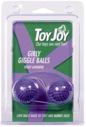 Фиолетовые вагинальные шарики-ёжики - 1