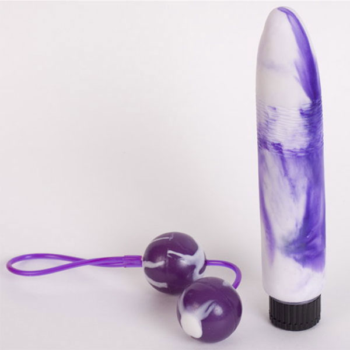 Вибратор+шары Pleusure Pack фиолетовый