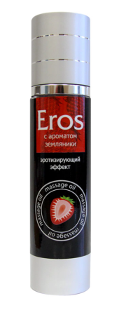 Массажное масло Eros с ароматом земляники - 95 мл. - 0