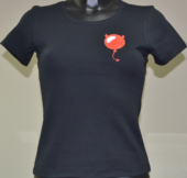 Женская футболка с логотипом Поставщик счастья - 0