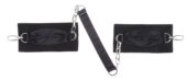 Черные шелковые наручники с цепочкой Sutra (LELO) - 1