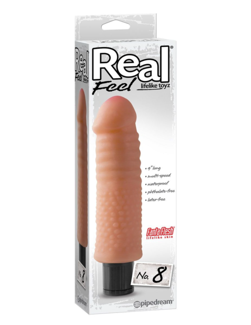 Реалистичный вибромассажер Real Feel Lifelike Toyz №8 - 22,2 см. - 1