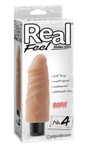 Реалистичный вибромассажер Real Feel Lifelike Toyz №4 - 14,6 см. - 1