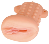Мягкий мастурбатор в форме вагины с пупырышками на поверхности - 0