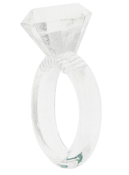 Эрекционное кольцо в виде колечка SILICON DIAMOND COCKRING - 0