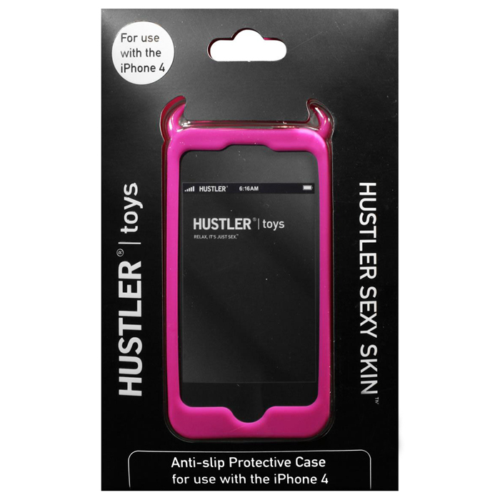 Розовый чехол HUSTLER из силикона для iPhone 4, 4S - 1
