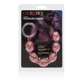 Розовая анальная цепочка Swirl Pleasure Beads - 20 см. - 1