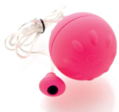 Розовый виброшарик с выносным пультом-кнопкой - 0
