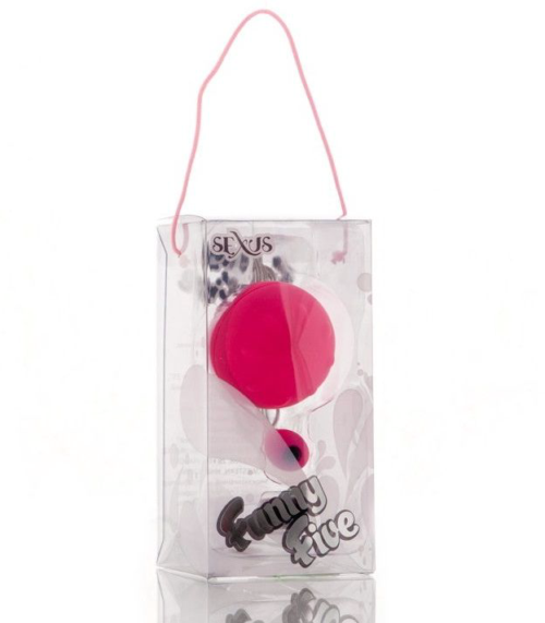 Розовый виброшарик с выносным пультом-кнопкой - 1