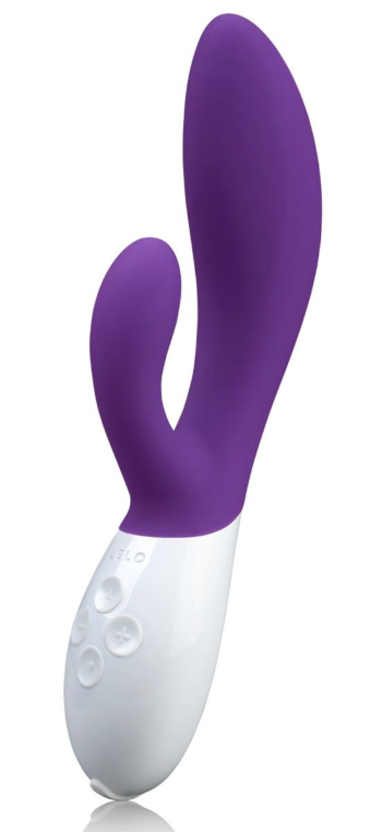 Вибромассажер Ina 2 фиолетового цвета - 20 см.