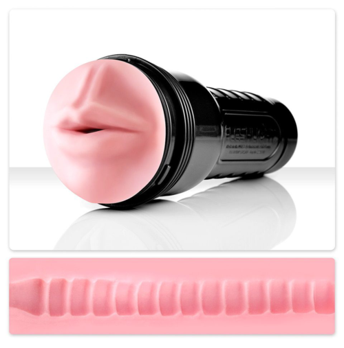 Мастурбатор-рот Fleshlight - Pink Mouse Wonder Wave - 1