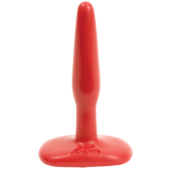 Красная тонкая анальная пробка Butt Plugs Smooth Classic Slim/Small - 10,5 см. - 0
