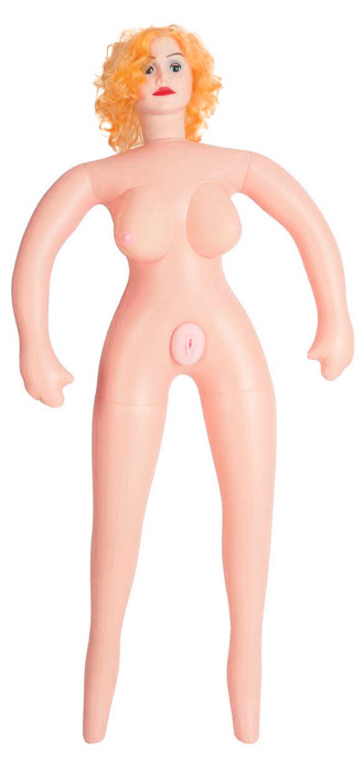 Надувная секс-кукла с реалистичной головой - 1