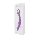 Фиолетовая анальная цепочка CATERPILL-ASS SILICONE PURPLE - 19,5 см. - 1