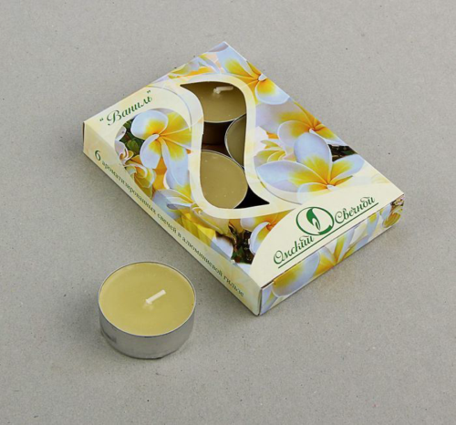 Свечи ароматизированные запах ванили - 0