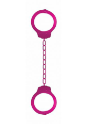 Металлические розовые оковы Pleasure Legcuffs - 0