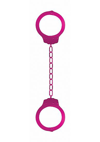 Металлические розовые оковы Pleasure Legcuffs - 0