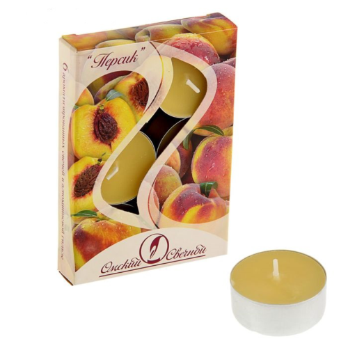 Свечи ароматизированные запах персика - 0