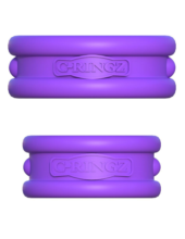 Набор из двух фиолетовых эрекцонных колец Max Width Silicone Rings - 1