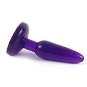 Фиолетовая анальная пробка с присоской - 15 см. - 3