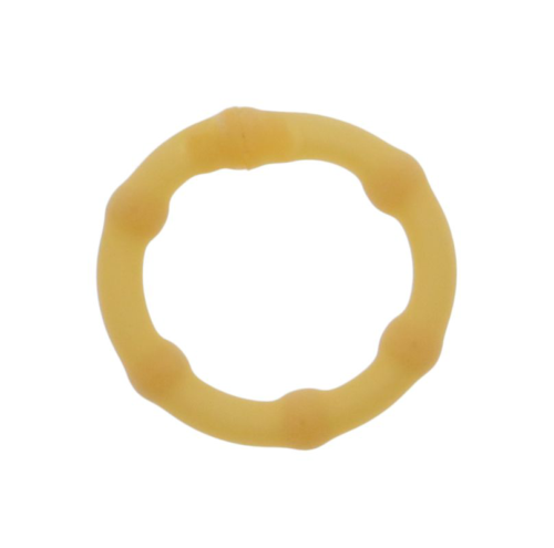 Телесное эрекционное кольцо LOVE RUBBER COCK RING - 0