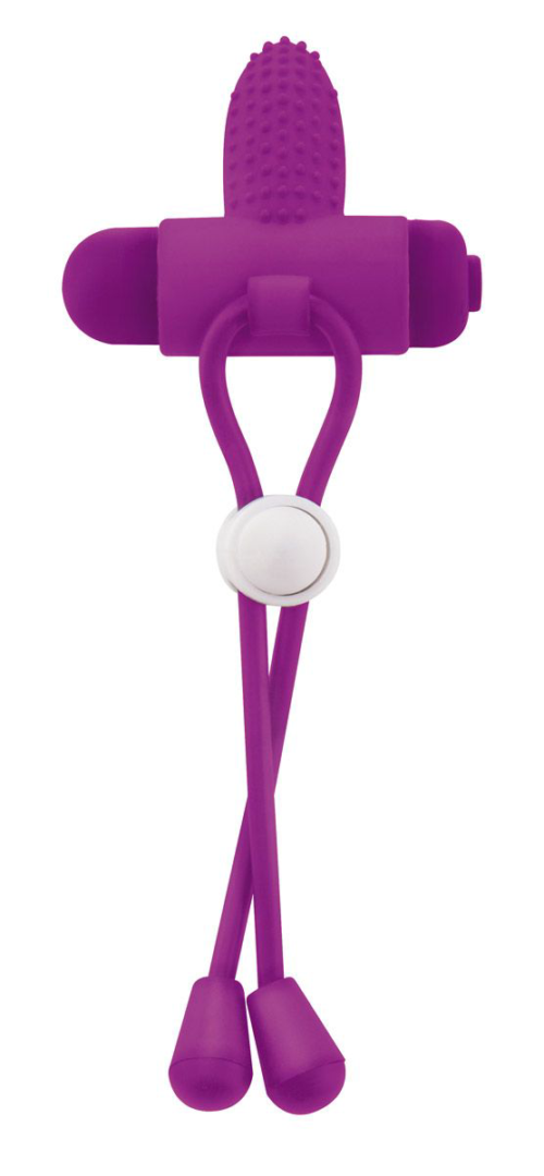 Утягивающее лассо фиолетового цвета Tentacle Cockring - 0