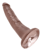 Коричневый фаллоимитатор с присоской 7 Cock - 17,8 см. - 2