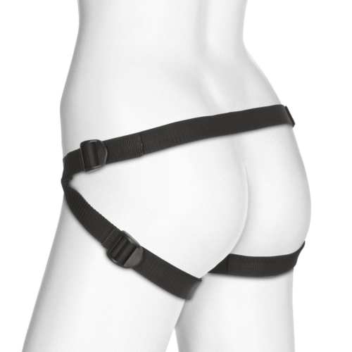 Трусики с двумя плагами Double Penetration Velvet Harness with 2 plug - 1