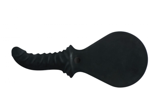 Чёрный силиконовый пэддл BÜCK DICH с рукоятью-фаллосом для стимуляции точки G или простаты - 0