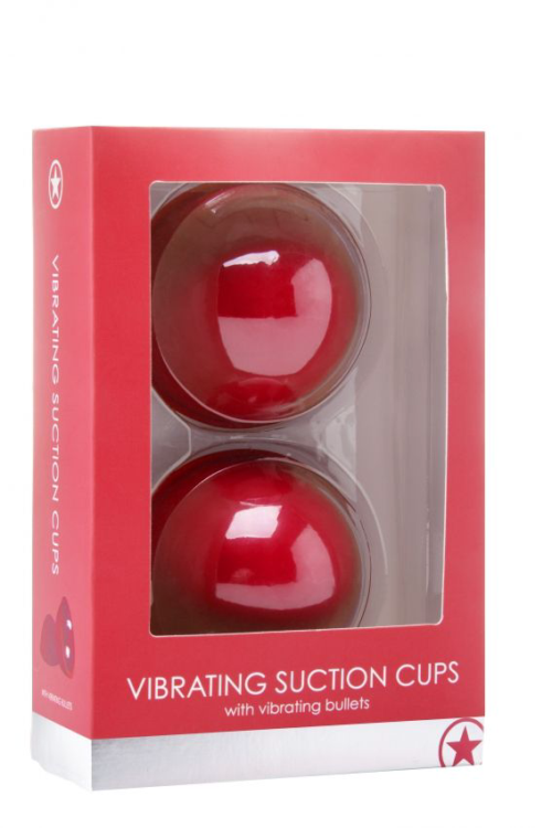 Красные вакуумные присоски с вибрацией Vibrating Suction Cup - 1
