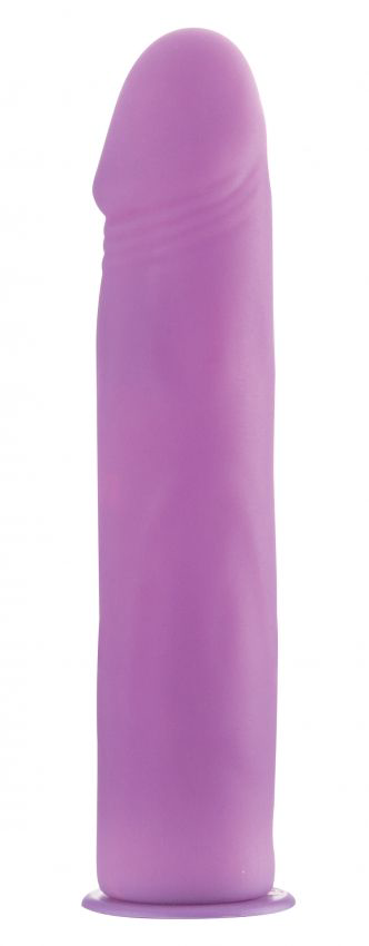 Фиолетовый страпон Deluxe Silicone Strap On 8 Inch - 20 см. - 1