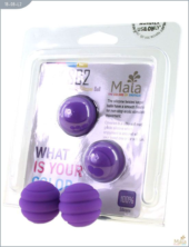 Металлические шарики Twistty с фиолетовым силиконовым покрытием - 1