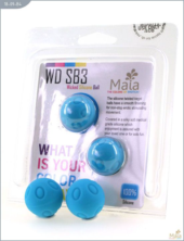 Металлические шарики Wicked с голубым силиконовым покрытием - 1