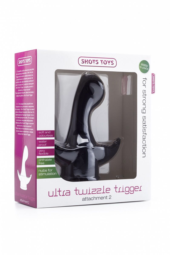 Чёрная насадка на массажер Ultra Twizzle Trigger - 1