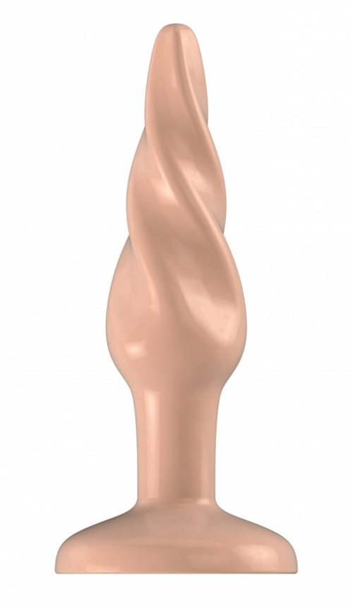 Телесная анальная пробка Butt Plug Rounded 3 Inch - 7,6 см. - 0