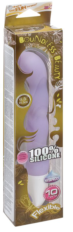 Фиолетовый вибромассажёр BOUNDLESS BEAUTY - 16,5 см. - 1