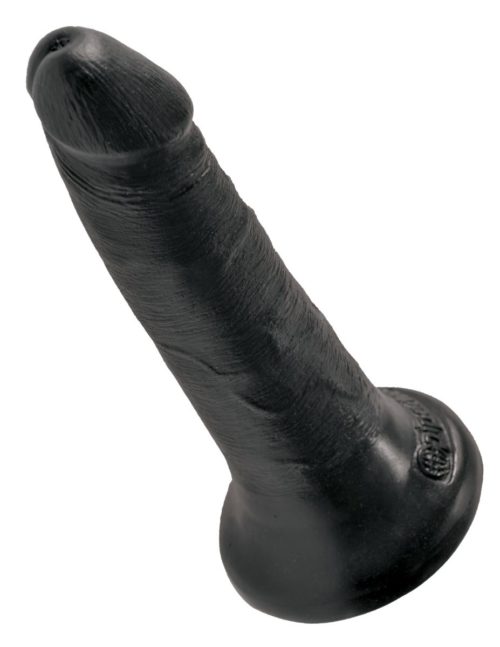 Черный анальный фаллоимитатор на присоске 5 Cock - 14 см. - 3