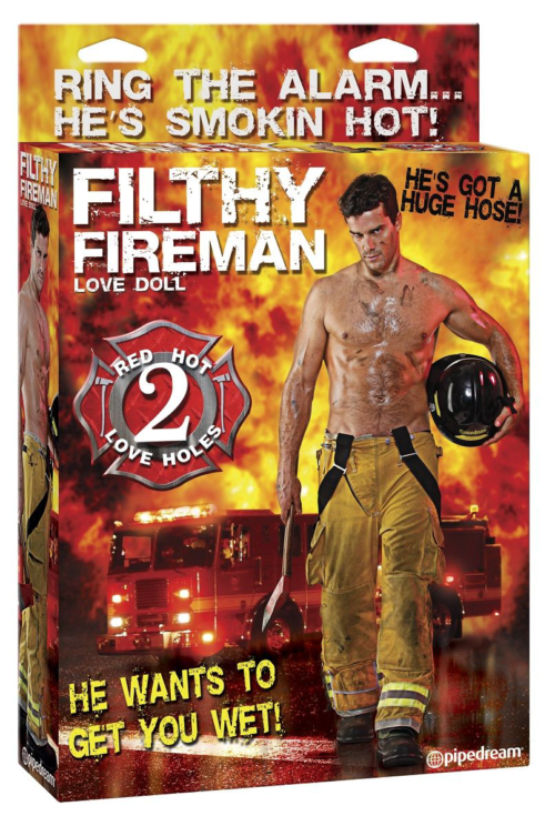 Надувная секс-кукла пожарник Filthy Fireman Love Doll - 0
