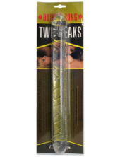 Прозрачный двусторонний фаллоимитатор Twin Peaks - 33,5 см. - 4