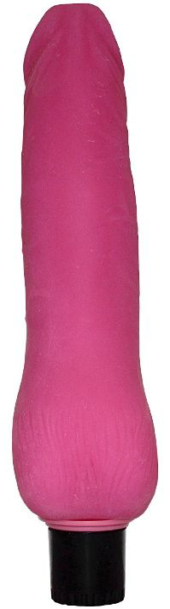 Розовый реалистичный вибратор VIBRO REALISTIC - 24 см. - 1