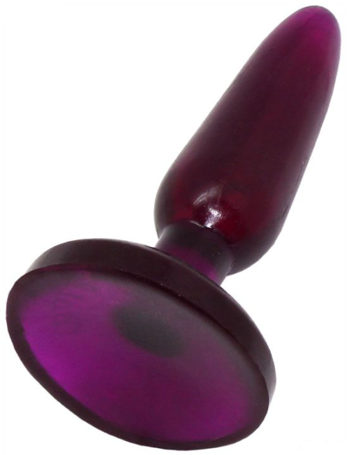 Фиолетовая анальная пробка HONEY DOLLS - 16 см. - 2