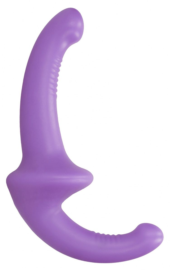 Фиолетовый безремневой страпон Silicone Strapless Strapon - 0