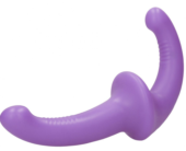 Фиолетовый безремневой страпон Silicone Strapless Strapon - 1